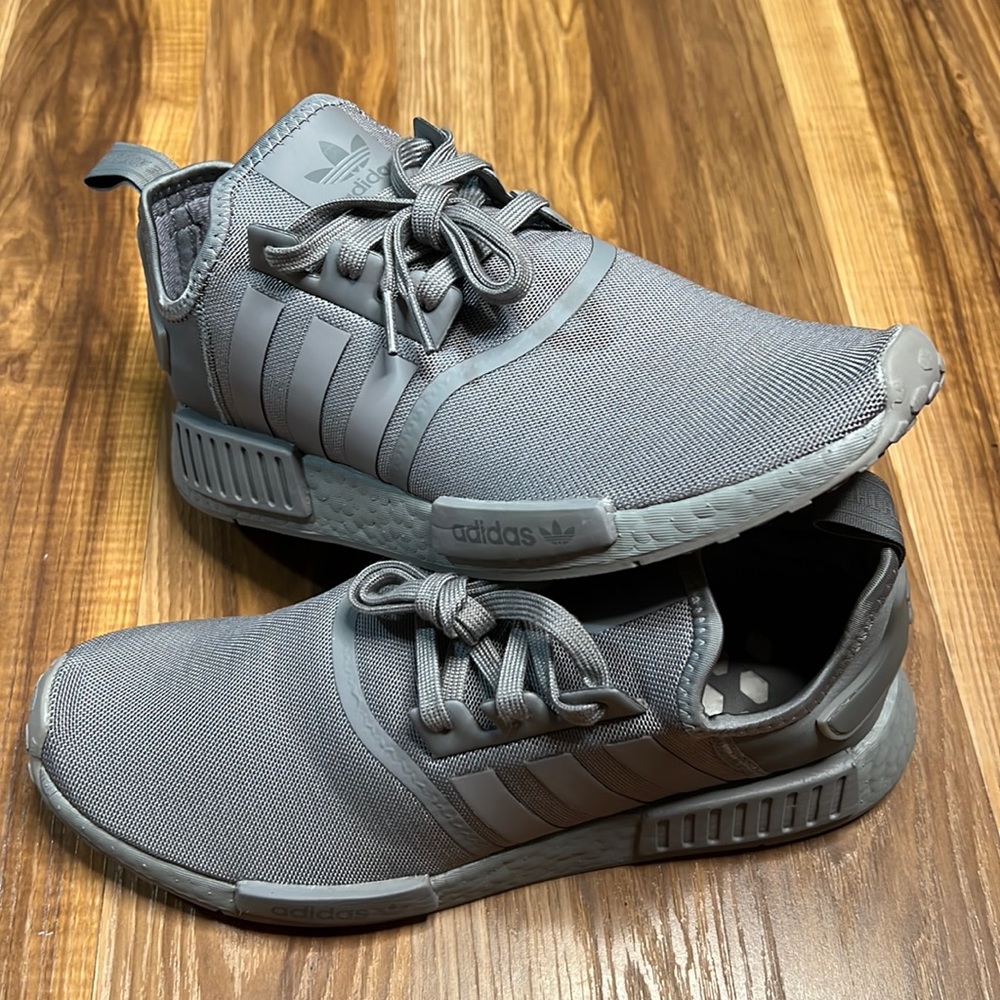 Adidas NMD R1 All Grey Sneakers Mens Size 11